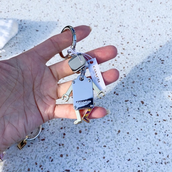 NWT Coach Limited Edition Logo Robot Key Fob - Picture 2 of 4